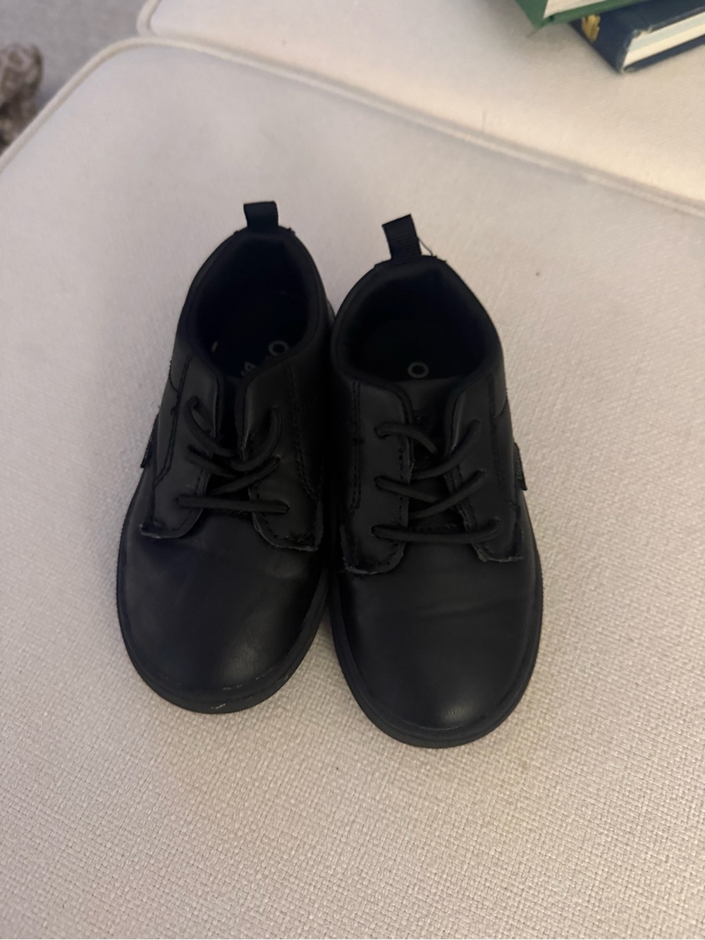 OshKosh B'gosh Baby Boy Black Lace-Up Dress Shoes